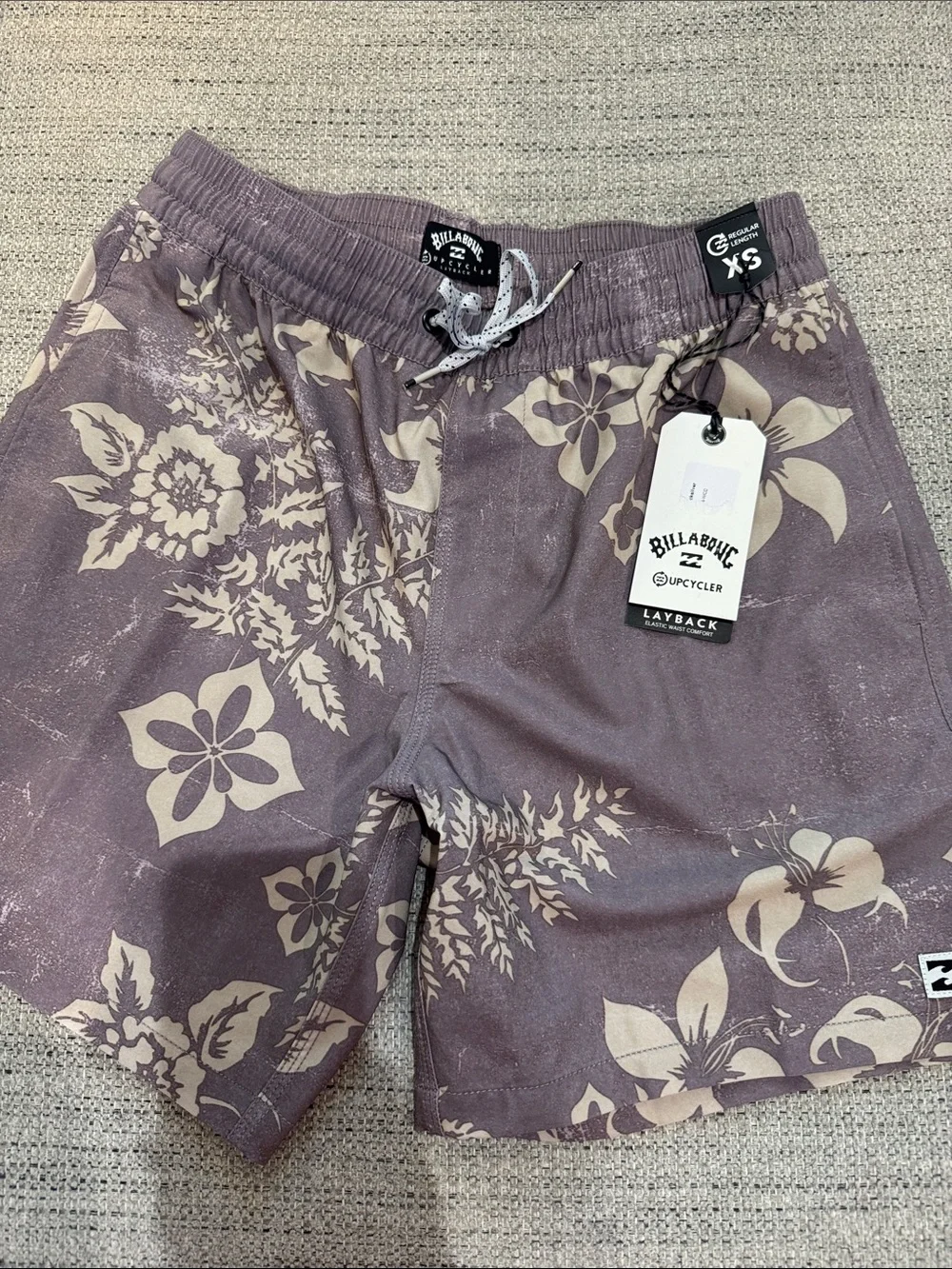 Billabong Men's Lavender Floral Board Shorts
